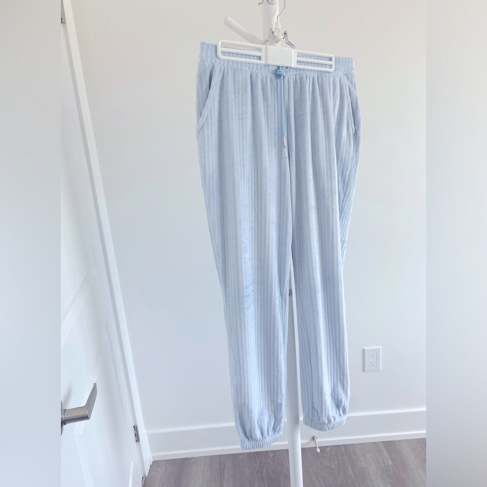 La Vie En Rose Velour Ribbed Lounge Joggers